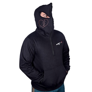 Unisex Face Cover Hoodie OEM ODM High Quality Bulk Supplier - Product Image 4