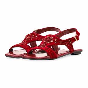 Kohaty EC3179 Maroon Baloncesto Estilo Chappal Zapatos - Product Image 3