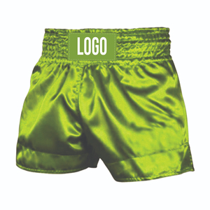 Shorts de boxe Muay Thai unisexes durables en polyester/coton de qualité supérieure, respirants et à séchage rapide, avec logo personnalisé, entièrement personnalisables pour le sport - Product Image 3