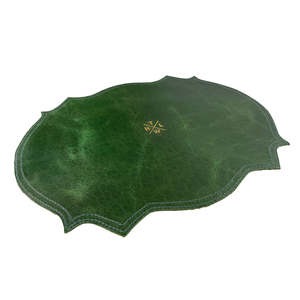 Set de table en cuir végétalien motif feuille de palmier tropicale, irrégulier, écologique et imperméable pour une ambiance de luxe - Product Image 6