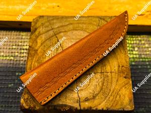 Funda de Cuero Premium Hecha a Mano para Cuchillo de Hoja Fija, Piel de Vacuno Duradera, para Camping y Caza, OEM, Ligera, Universal, Venta al Por Mayor - Product Image 3