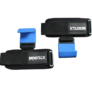 Weight Lifting rubber grip Hooks Non-slip Deadlift wrist Straps palm support <b>Gloves</b> <b>Pull</b> <b>Up</b> gym fitness training session workout - Product Image 1