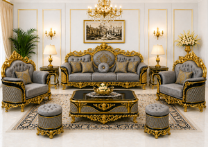 Luxury French Rococo King Style Living Room Furniture Buy 7-Seater <b>Sofa</b> Set For Home Luxury Home Furniture Collection Australia - Product Image 5