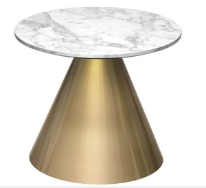 Premium Modern Marble <b>Coffee</b> <b>Table</b> with Artistic Metal Frame for High-End Residential and Commercial Interior Projects - Product Image 6