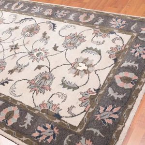 Alfombra de lana con mechones a mano, diseño de flores rojas y verdes, tamaño personalizable para adolescentes, sala de estar, oración, Picnic, modelo de pasillo Rectangular - Product Image 1