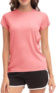 T-shirts en mousseline de soie à col rond et manches courtes, protection solaire UV, décontractés, pour le sport, la pêche et les activités de plein air - Product Image 2