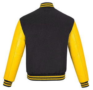 Veste universitaire de baseball personnalisée de haute qualité pour fabricant OEM, unisexe, coupe-vent, broderie chenille, décontractée, en cuir - Product Image 3