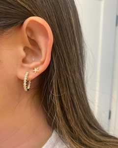 Pendientes de Aro con Diamantes de 1 Quilate, Oro Sólido de 14k/18k, Corte Redondo, Diamantes Cultivados en Laboratorio, Diseño Elegante y Lujoso para Uso Diario - Product Image 2