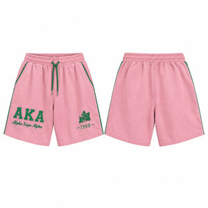 Shorts Alpha Kappa Alpha para Chicas, Ropa de Sororidad Griega, Shorts Deportivos Cómodos para Gimnasio, Entrenamiento, Verano y Días Casuales - Product Image 1