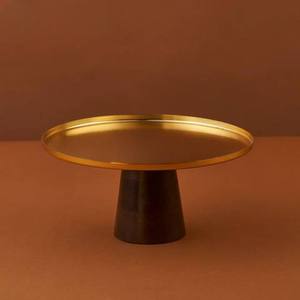 Premium Quality Silver Chocolate Cake Tray With <b>Stand</b> Latest Design Dessert Tray <b>Tea</b> and Coffee Serving Cake <b>Stand</b> Server - Product Image 2