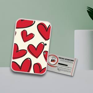 Plaque d'extension de cils professionnelle en forme de cœur rouge diamanté, outils magnétiques pour extensions de cils, étiquette privée, cils en acrylique - Product Image 6