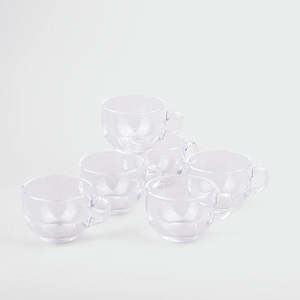 Juego de 6 Tazas de Té Redondas de Vidrio Transparente - Product Image 6
