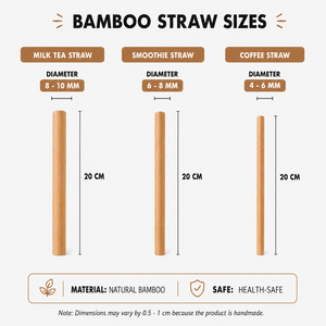 Natural <b>Bamboo</b> <b>Straw</b> Reusable Eco Friendly Biodegradable Zero Waste Drinking <b>Straw</b> for Cafe Restaurant Hotel Party - Product Image 6