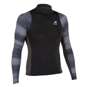 Rashguard de BJJ athlétique UPF50+ à manches longues, tissu extensible, séchage rapide, ajustement flexible pour l'entraînement en salle et les sports - Product Image 1