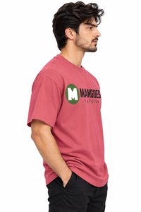 Camiseta de Hombre de Manga Corta, 100% Algodón, Corte Holgado, Tejido Transpirable, Cómoda, Diseño Elegante y Duradero, MANGOES - Product Image 3