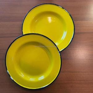 Platos y Juegos de Vajilla Esmaltados al por Mayor, Suministros para Restaurantes y Cafeterías, Platos de Metal Esmaltado de Color Personalizado para Servir Alimentos y Aperitivos, Gran Venta - Product Image 6