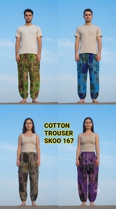 New Trendy Fashionable Breathable Eco-Friendly 100% Cotton Enzyme Washed High Waist Vintage Boho Loose Winter <b>Trousers</b> Men Women - Product Image 6