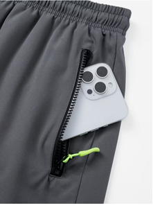 <b>Men's</b> Double Layer Eco-Friendly Cotton Streetwear <b>Compression</b> Sports <b>Shorts</b> Drawstring Closure Pockets for Gym Running Workout - Product Image 4
