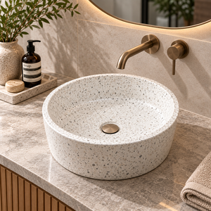 Fregadero de lujo moderno de diferentes tamaños, personalizado de fábrica, para baño, con desagüe, para proyectos comerciales - Product Image 3