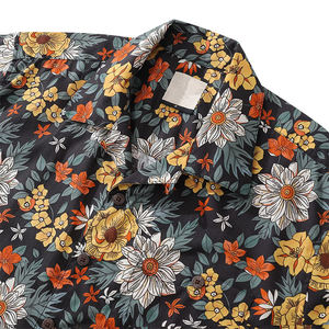 Camisa de Hombre para Vacaciones, Estampado Floral Tropical, Manga Corta, Ropa Casual de Playa para Hombre - Product Image 2