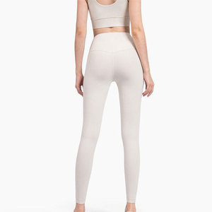 Comfortable Athletic Wear High Waist Yoga Leggings And <b>Padded</b> Sports Bra For Gym Fitness And <b>Running</b> - Product Image 5