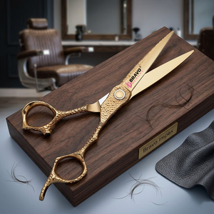 Sharp Professional Barber Scissors Hairdresser Cutting Shears Tool High Hardness Straight Razor Blade Pack Set Material - Product Image 1