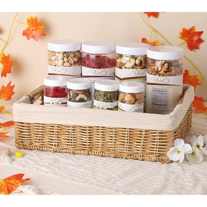 Top Selling Woven <b>Wicker</b> Rattan <b>Basket</b> Rectangle Fruit Serving <b>Storage</b> Decorative Serving Tray Natural Finished Kitchen Ware - Product Image 5