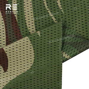 Camuflaje rodesiano 120gsm tela de malla de poliéster impresa de doble cara ligera antiestática orgánica urdimbre de punto para bolsa - Product Image 6