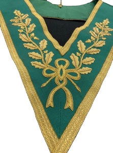 Badge maçonnique 3D brodé à la main, style luxe, à coudre, mode urbaine, respirant, confortable, toile décontractée - Product Image 3