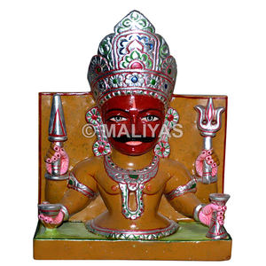 Statue en marbre Nakoda |   Murti en marbre Nakoda Bhairav artisanal pour la maison et le temple jain - Product Image 1