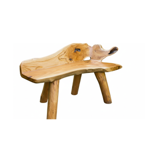 Banco de Raíz de Teca Rústico Premium ARTERRA, Muebles de Patio Artesanales Hechos a Mano, Duraderos y Ecológicos, de 2 Plazas, para Casa o Villa - Product Image 1