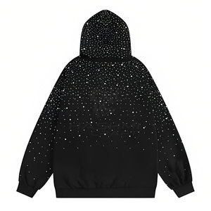 เสื้อฮู้ดประดับเพชรเทียมสุดฮิต เหมาะสำหรับใส่ลำลองทุกวัน โดดเด่นด้วยดีไซน์เพชรเทียมที่สะดุดตา - Product Image 2