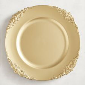 Assiette de Présentation Ronde Minimaliste Dorée en Acier Inoxydable pour Table à Manger et Décoration de Mariage – Vaisselle et Plats - Product Image 4