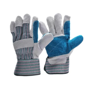 Gants de travail en cuir croûte de vachette Gun Palm pour la sécurité industrielle, la protection au travail, les travaux de rigging canadien et la construction domestique - Product Image 6