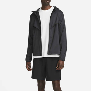 Conjunto de Chaqueta Cortavientos y Pantalones Cortos Personalizado de Dos Piezas, Estilo Urbano, con Cierre, de Poliéster, 2026 - Product Image 3