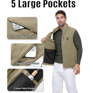 Chaleco Softshell de Bajo Precio, Ropa para Exteriores con Tela Ligera y Diseño de Bolsillos Prácticos - Product Image 4