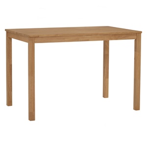 Scandinavian Design Solid Wood Dining <b>Table</b> And 4 Chairs Set Natural Wood Finish Armless Side Chairs for Small Apartment Room - Product Image 2