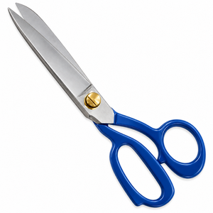 Blue Tailor Scissors Stainless Steel Smooth <b>Edge</b> DIY Grade <b>Plastic</b> Handle Fabric Sewing Shears Non Foldable Cutting Tool - Product Image 3