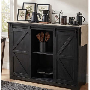 Meuble de cuisine en bois bleu Coffee Home Furniture avec 2 étagères - Product Image 3