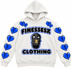 Sweat-shirt à capuche blanc Y2K d'hiver avec fermeture éclair sur le devant, logo personnalisé, sweat-shirt graphique surdimensionné, 100% coton, streetwear - Product Image 1
