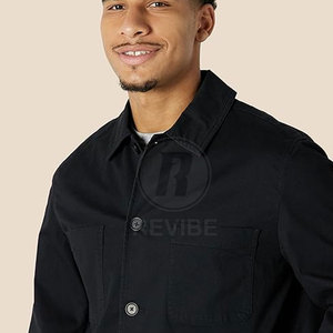 100% Cotton Men's Knitted Winter <b>Jacket</b> Casual Breathable Eco-Friendly High Quality Front Logo Custom Colors New Arrival Best - Product Image 5