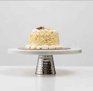 Support à gâteau en marbre de luxe avec base en acier inoxydable durable pour la maison et l'hôtel au meilleur prix - Product Image 2