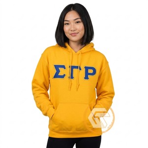 GREEK TREASURES Sudadera con Capucha Personalizada Sigma Gamma Rho para Mujer, Informal, Ecológica, Transpirable, de Algodón y Felpa, Bordada, Sólida - Product Image 2