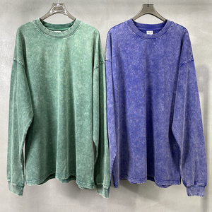 Pull-over surdimensionné à col rond et manches longues, 100 % coton tricoté, couleur unie, unisexe, coupe décontractée, idéal pour l'automne - Product Image 4