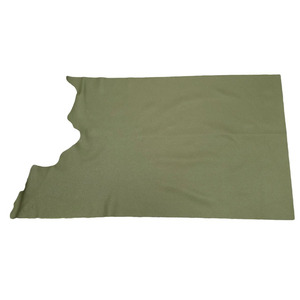Traditional Army Green Solid Chrome Tanned Cow <b>Leather</b> Quick-Dry 1.2-1.4mm Thick Designed for Custom Made Fine Purses Handbags - Product Image 2
