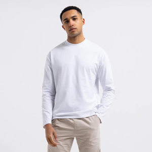 Camiseta de Hombre de Alta Calidad, Tejida en Mezcla de Poliéster/Algodón, Manga Corta, Cuello Redondo, Corte Regular, Personalizable, Color Sólido, 200g, Secado Rápido - Product Image 6