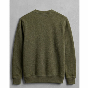 Sweat-shirt à capuche en polaire pour homme, coupe oversize, épaules tombantes, logo personnalisé, épais, sportif, écologique, 370g, doublé, respirant - Product Image 3