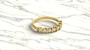 Luxury 18K Gold Diamond <b>Ring</b> Round Cut Diamond Eternity <b>Ring</b> <b>Band</b> Stackable Wedding Engagement <b>Ring</b> Fine Jewelry Gift for Women - Product Image 3