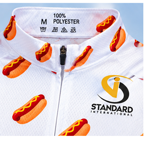 Maillot de cyclisme unisexe standard international à manches longues, respirant, en néoprène blanc, extensible dans quatre directions, séchage rapide, écologique, devant - Product Image 2
