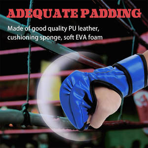 Guantes de MMA de estilo profesional con acolchado absorbente de impactos para golpear y luchar, guantes de MMA ligeros para sparring. - Product Image 3